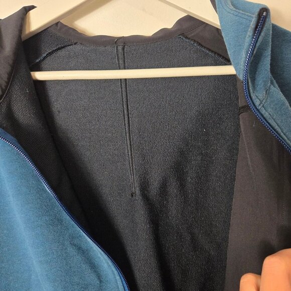 Lululemon Men's Size XL City Sweat Full-Zip Hoodie Sweatshirt Poseidon Blue - Picture 8 of 9